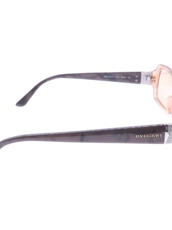 Bvlgari Rhinestone Square Sunglasses Brown Eyewear main image 5